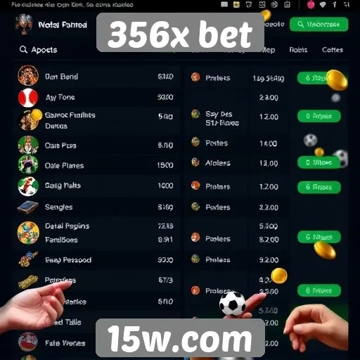 Opcões de apostas disponíveis na 356x bet